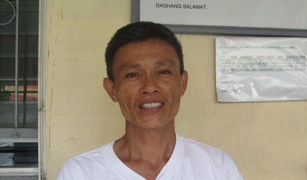 Photo of Rolando post-operation