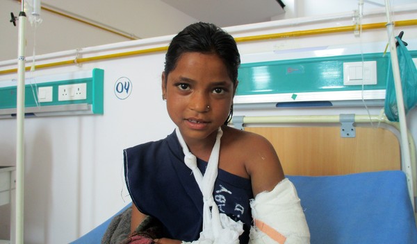 Photo of Asmita post-operation