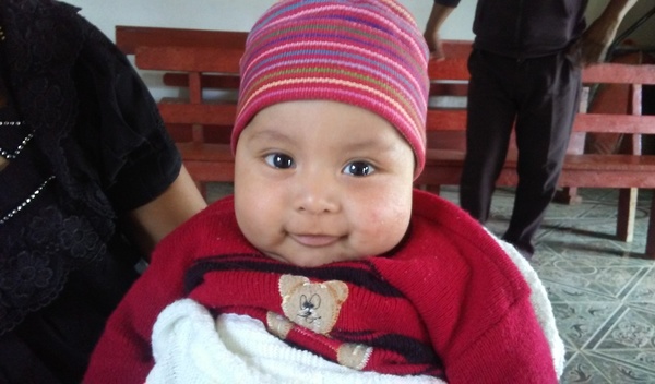 Photo of Cristian post-operation