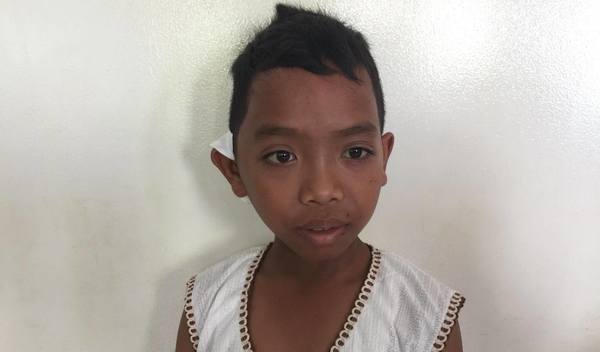 Photo of Chan Seyha post-operation
