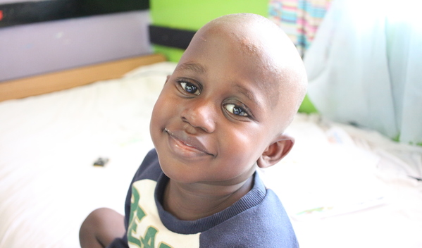 Photo of Gabriel post-operation