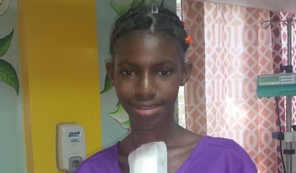 Photo of Dieunika post-operation