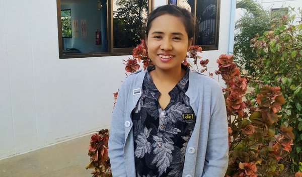 Photo of Hnin post-operation