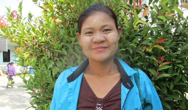 Photo of Khin post-operation