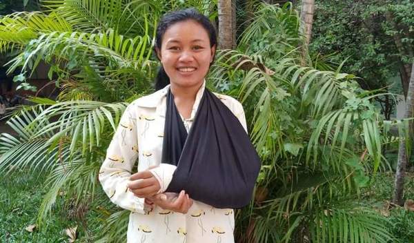 Photo of Sopha post-operation