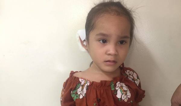 Photo of Amira post-operation