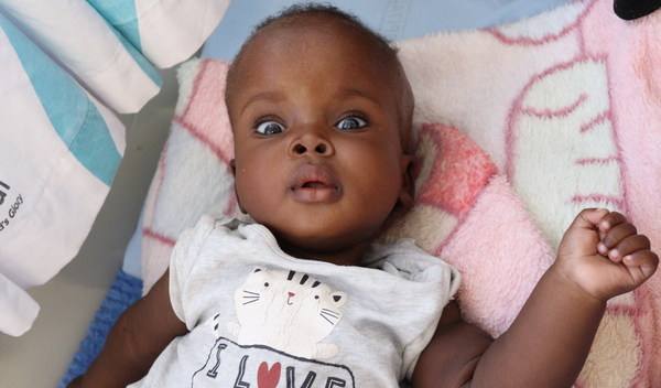 Photo of Kayden post-operation