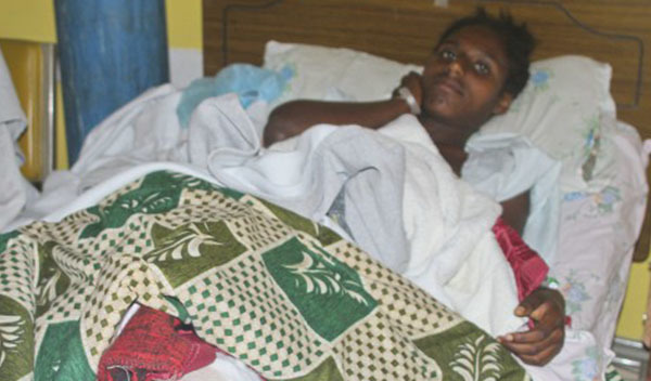 Photo of Belaynesh post-operation