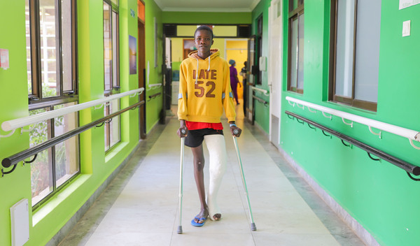 Photo of Abraham post-operation