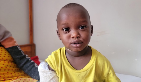 Photo of Elia post-operation