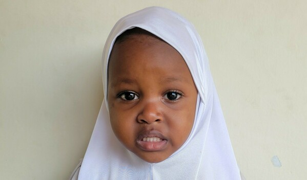 Photo of Aaliya post-operation