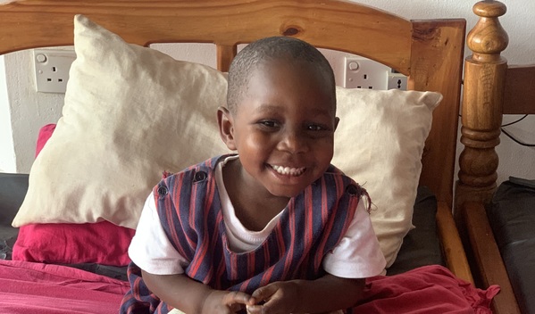 Photo of Lucia post-operation