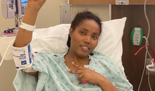 Photo of Rachelle post-operation