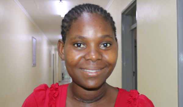 Photo of Leah post-operation