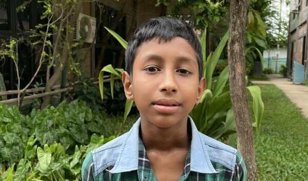 Photo of Aung post-operation
