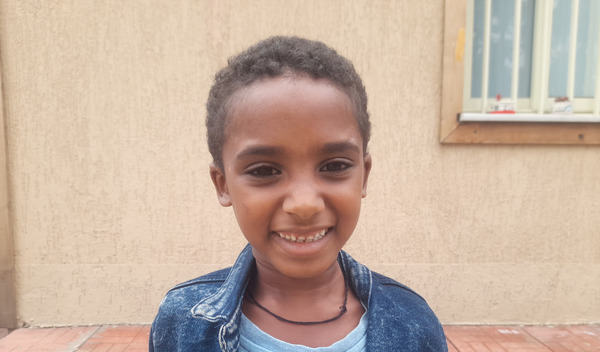Photo of Birhanu post-operation