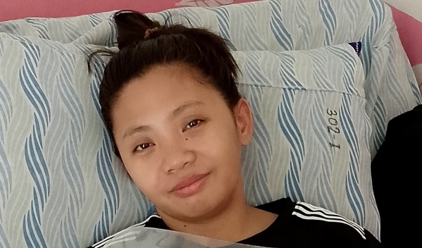Photo of Mary Joy post-operation