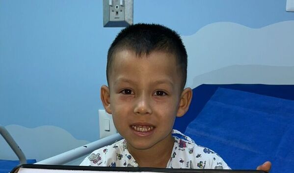 Photo of Thiago post-operation