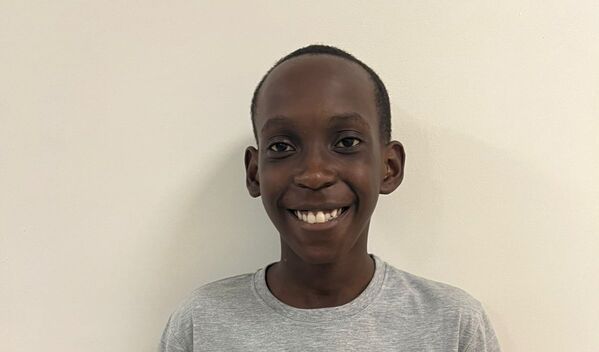 Photo of Samuel post-operation