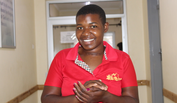 Photo of Gloria post-operation
