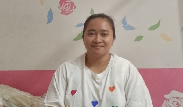 Photo of Lorna post-operation