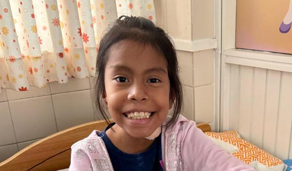 Photo of Lucia post-operation