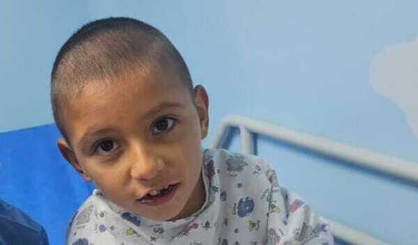 Photo of Isaac post-operation