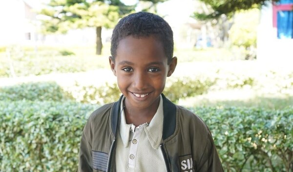 Photo of Biruk post-operation