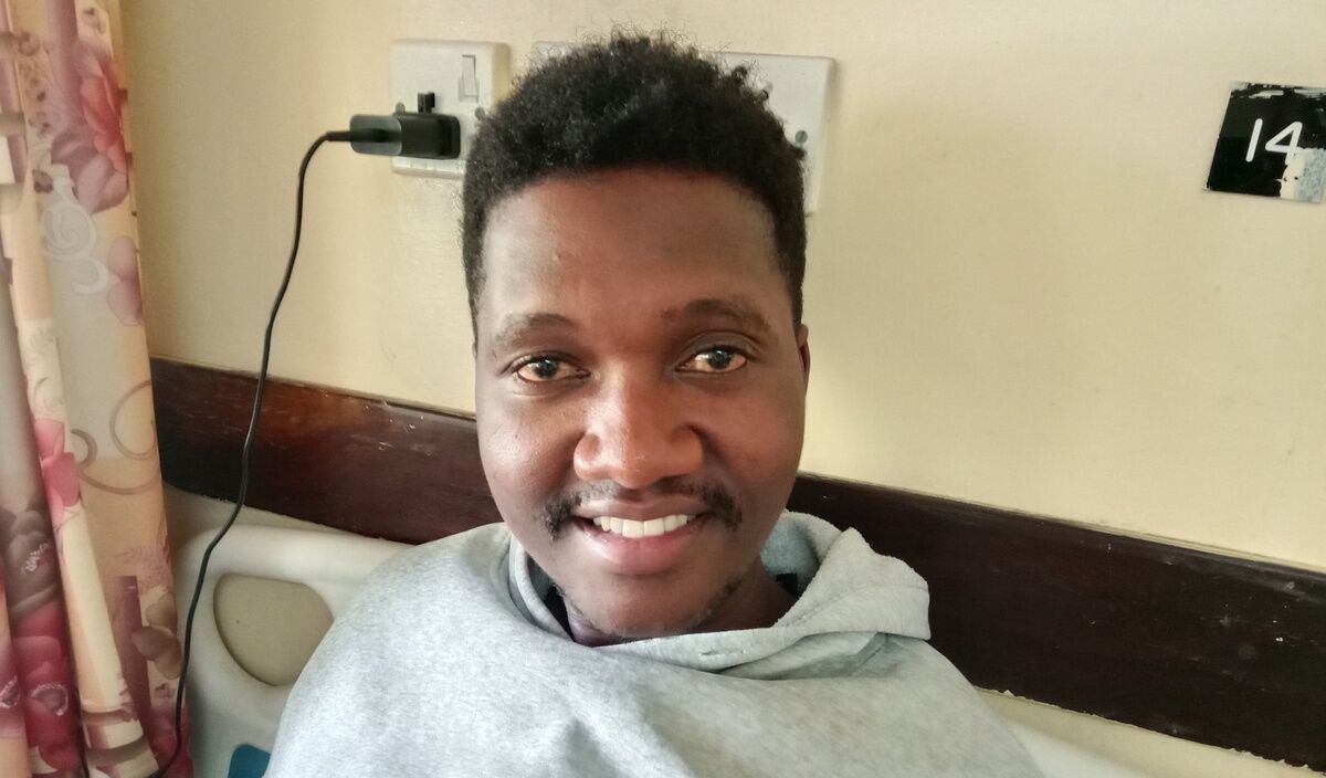 Photo of Jeremiah post-operation