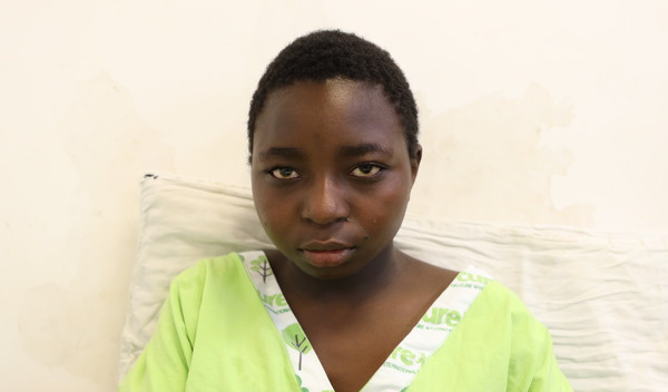 Photo of Faith post-operation