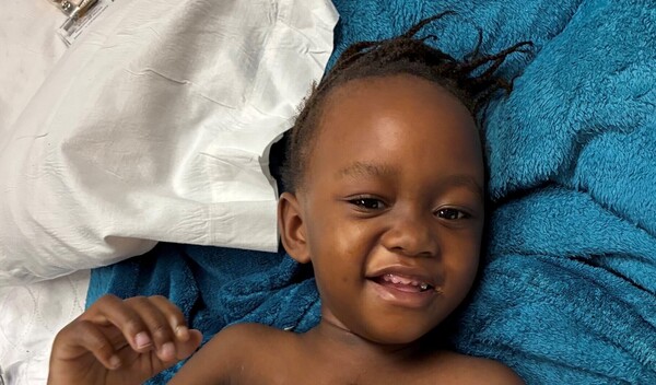 Photo of Rayan post-operation