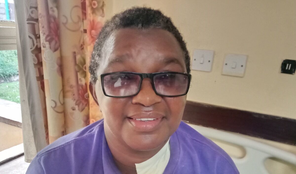 Photo of Hannah post-operation