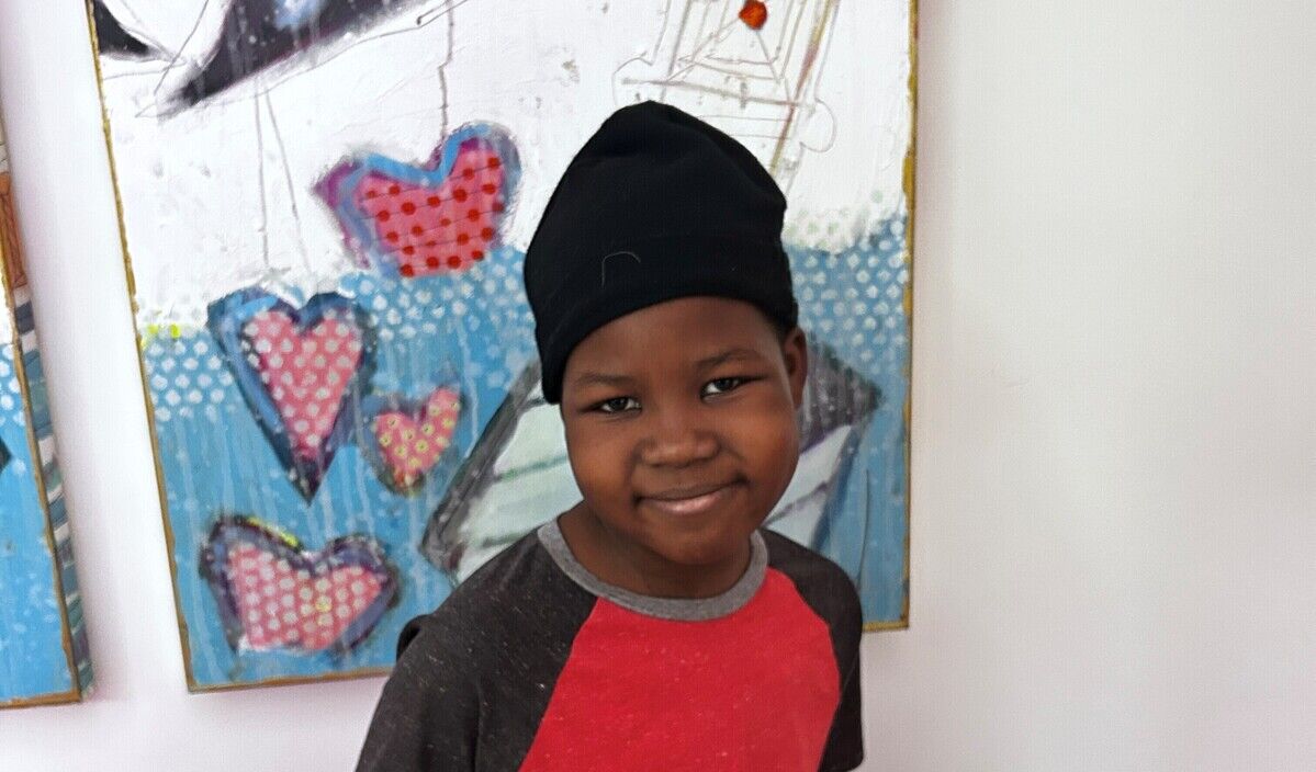 Photo of Oliver post-operation