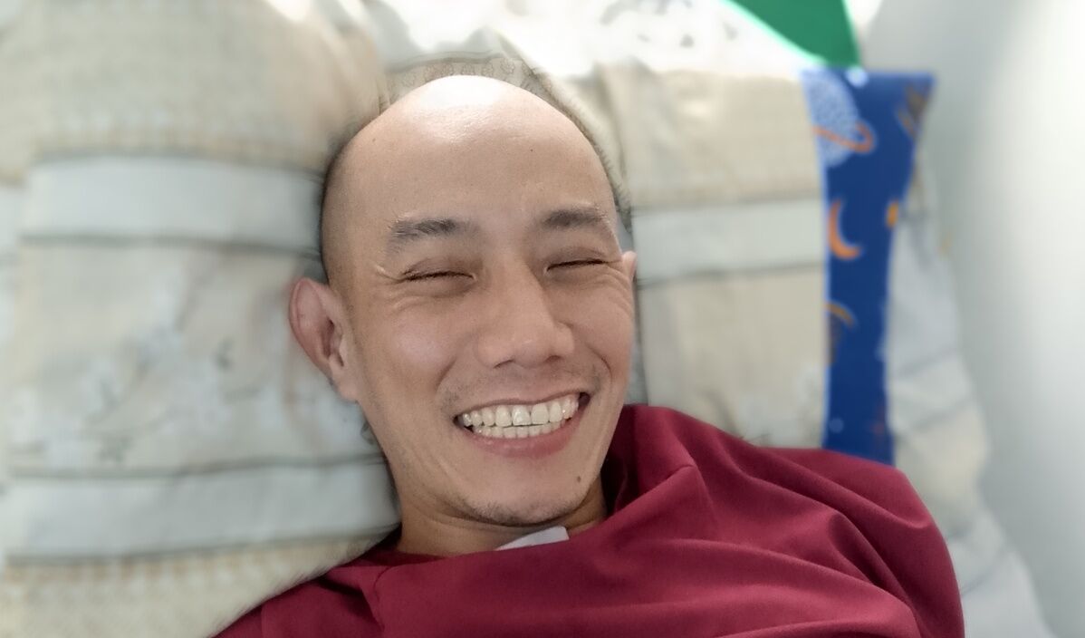 Photo of Jayson post-operation
