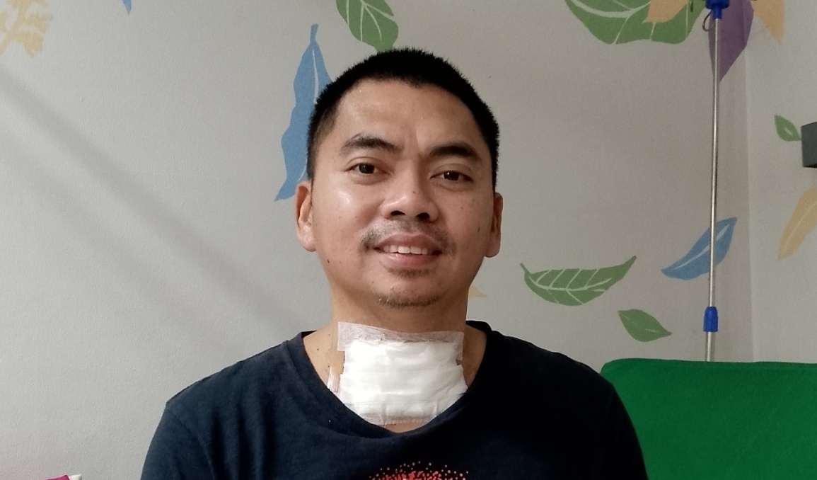 Photo of Jason post-operation