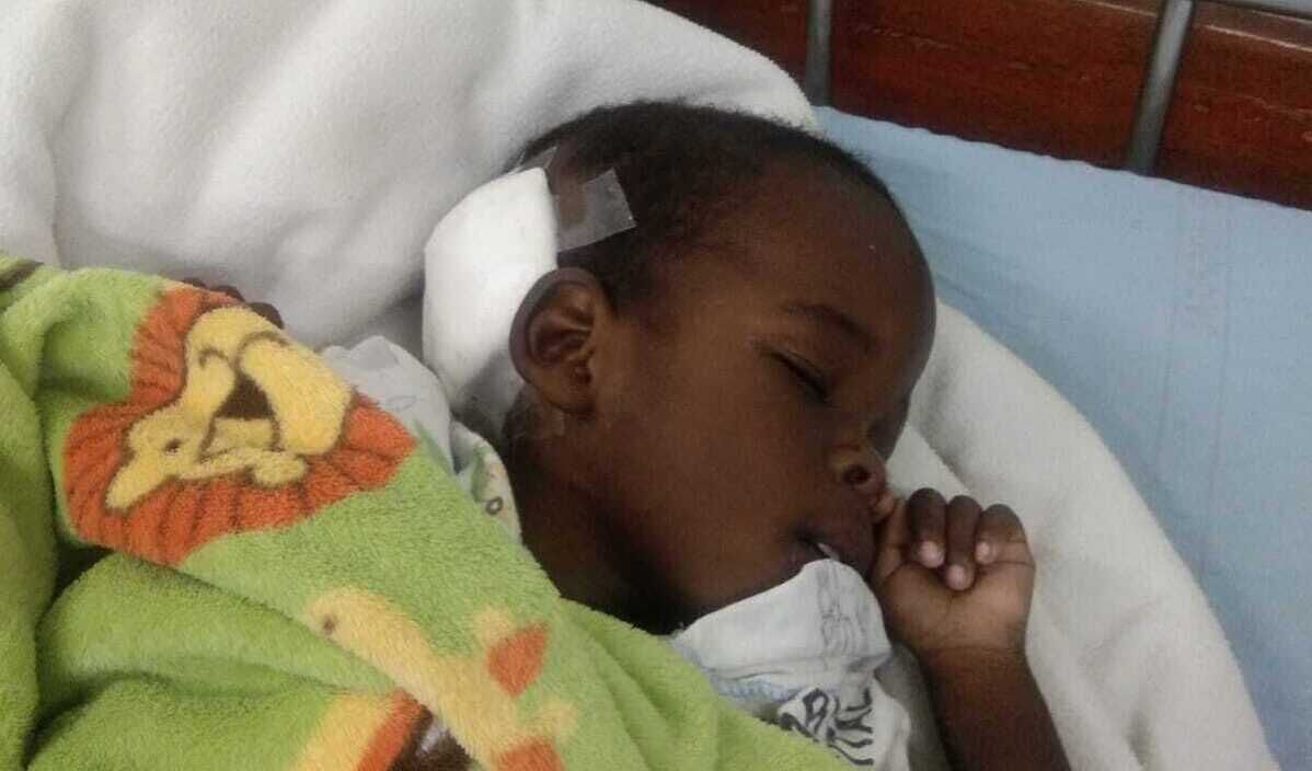 Photo of Cyril post-operation