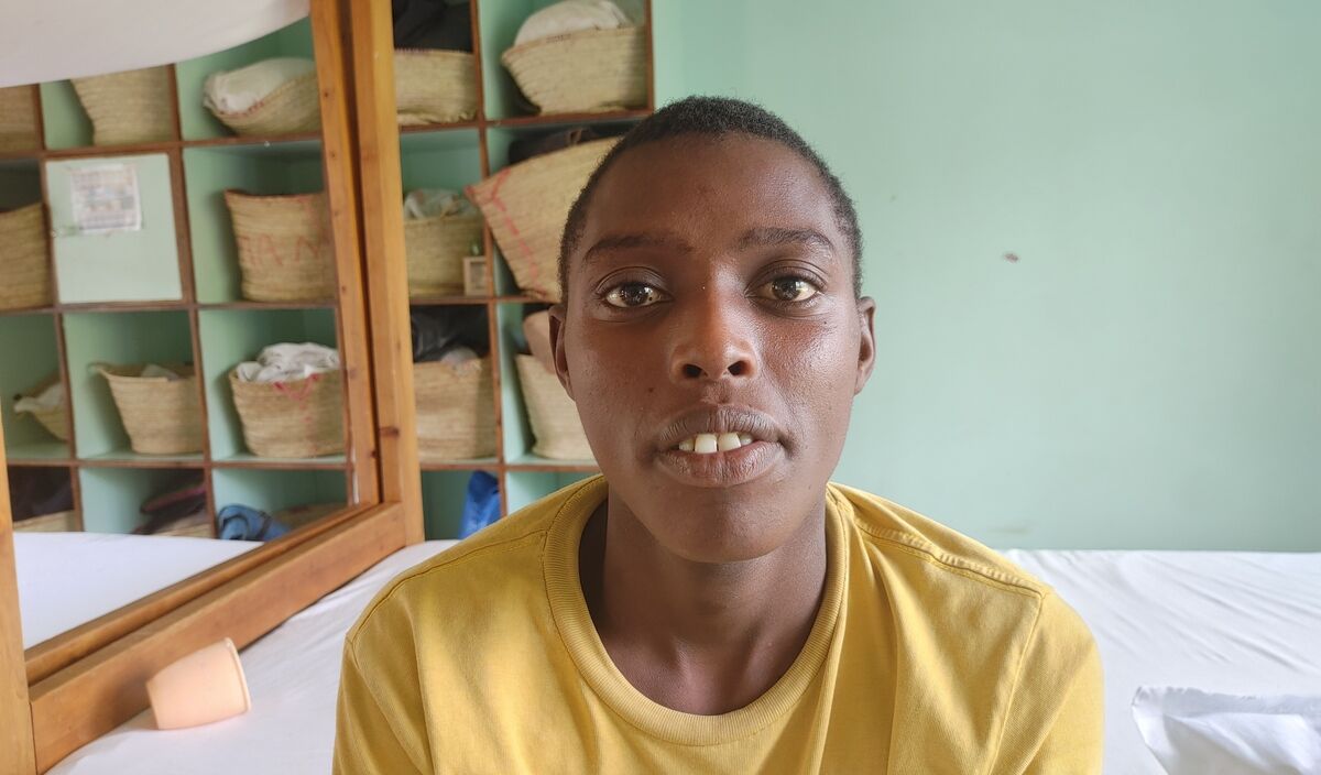 Photo of Emmanuel post-operation