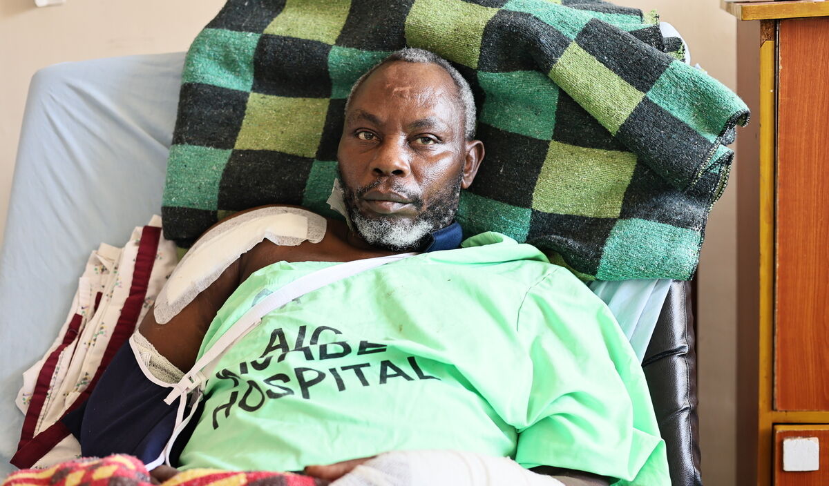 Photo of John post-operation