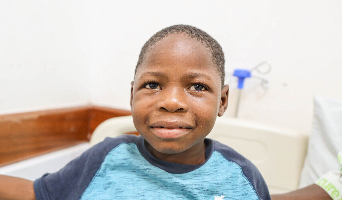 Photo of Lennox post-operation