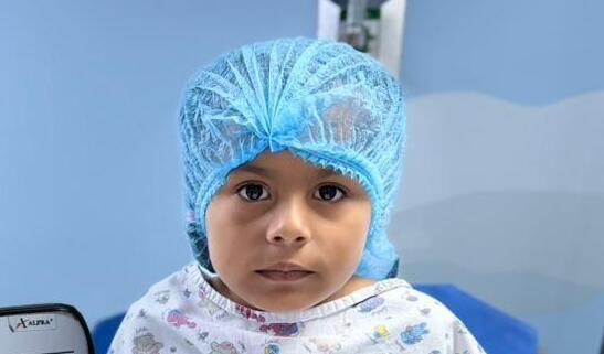 Photo of Emily post-operation