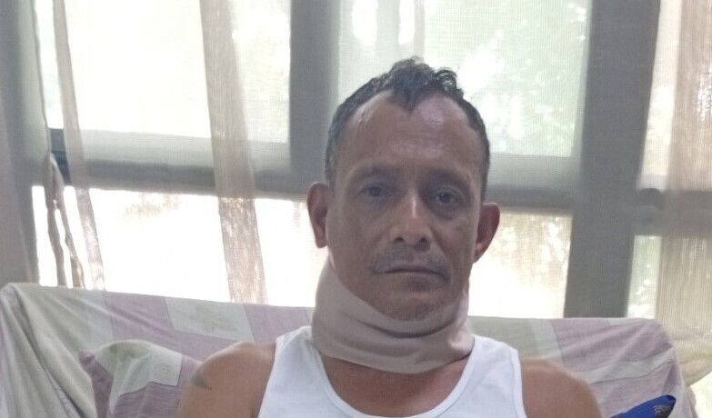 Photo of Agustin post-operation