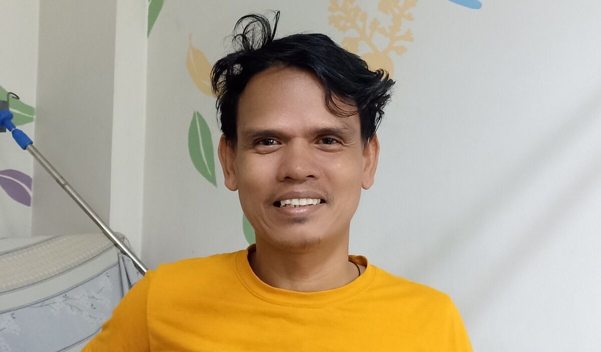 Photo of Roger post-operation