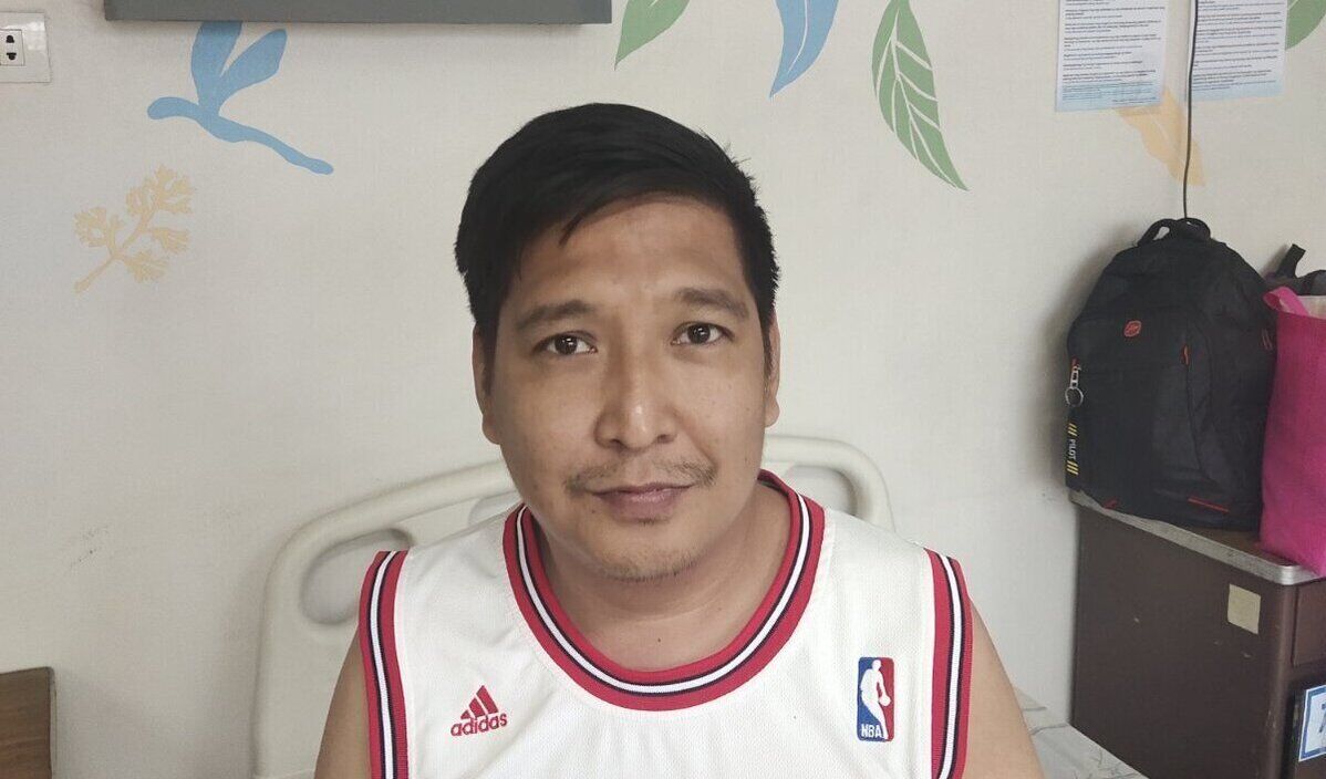 Photo of Mark post-operation
