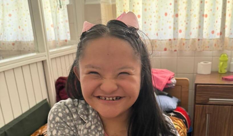 Photo of Camila post-operation