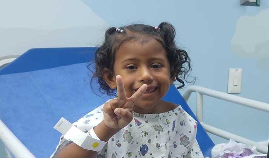 Photo of Jana post-operation