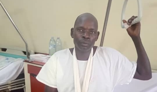 Photo of Yoweri post-operation