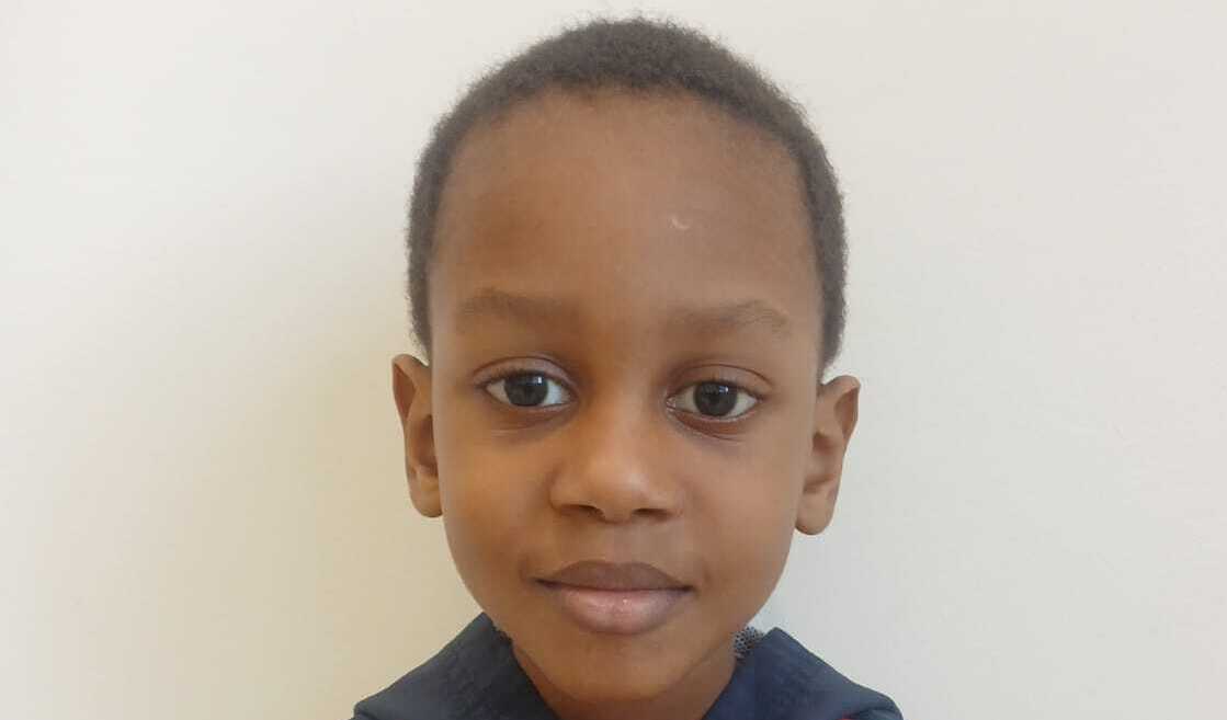 Photo of Matheo post-operation
