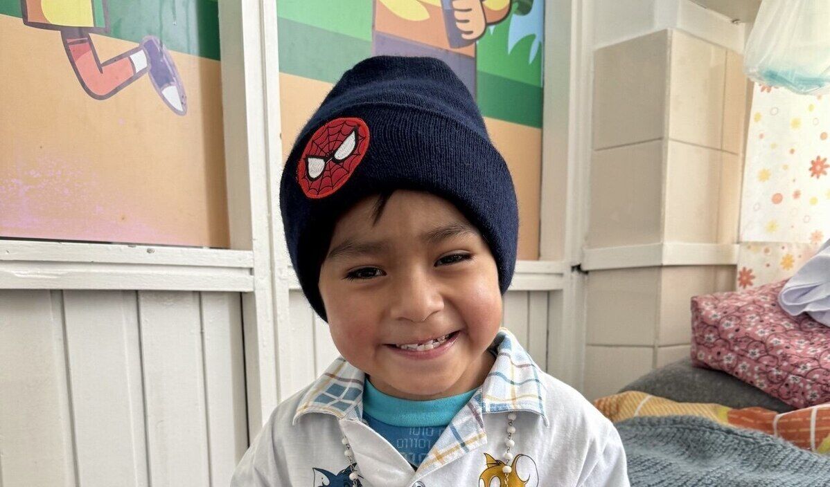 Photo of Santiago post-operation