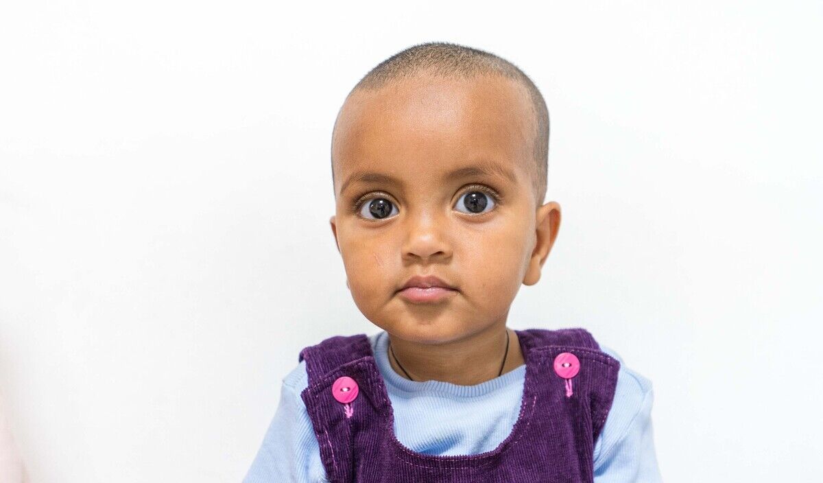 Photo of Kalkidan post-operation