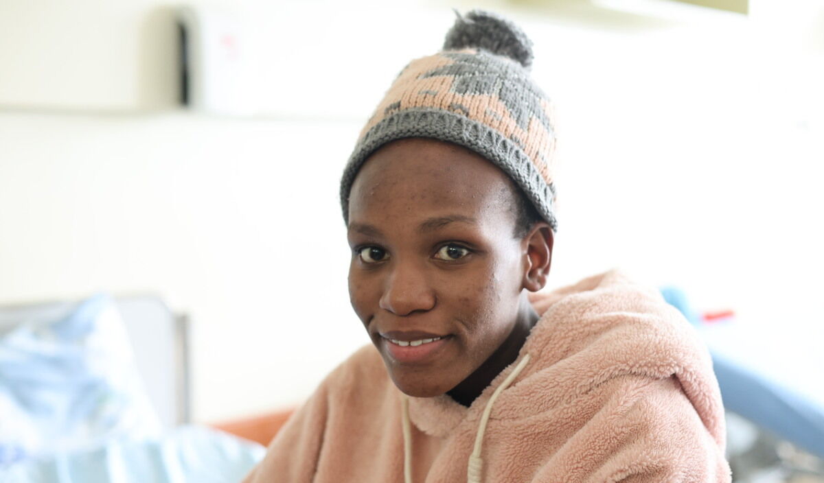 Photo of Denzel post-operation